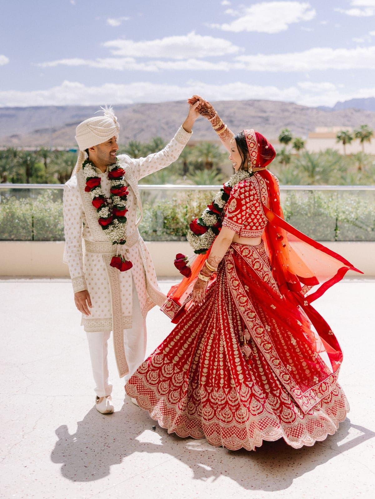 Anita & Aashish at Red Rock Resort, planned and designed by Scheme Events