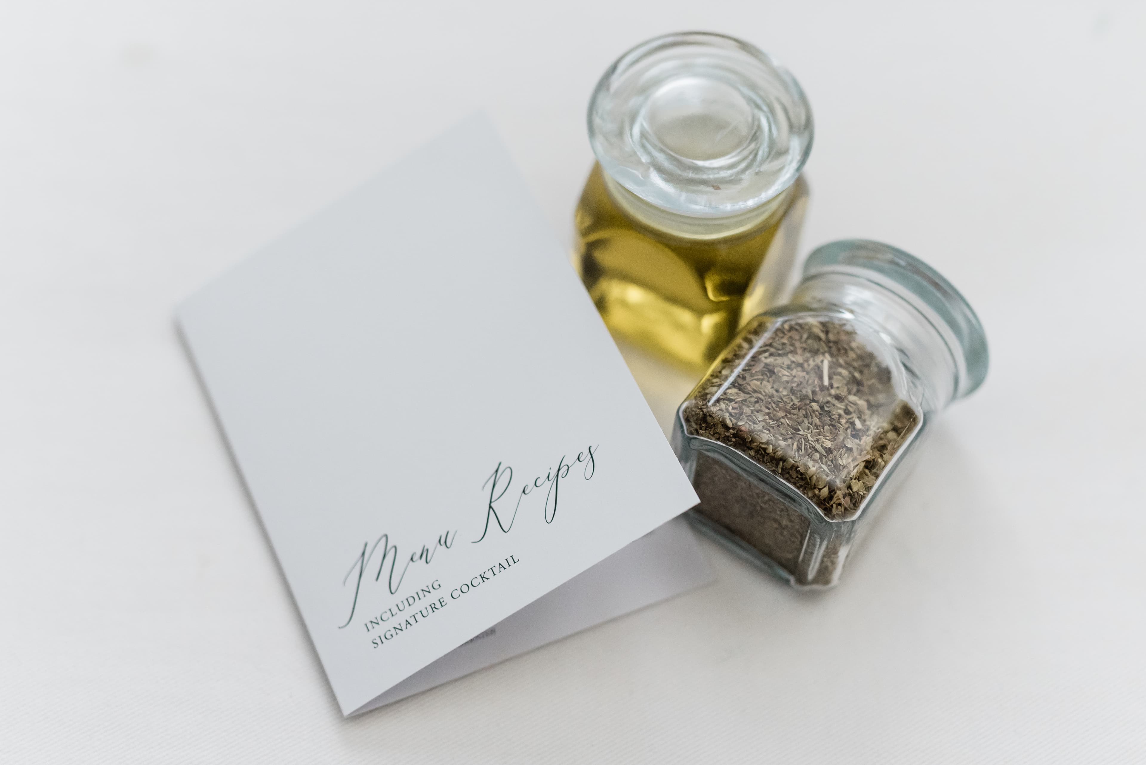 Menu Recipes Included in Your Virtual Wedding Gift Box