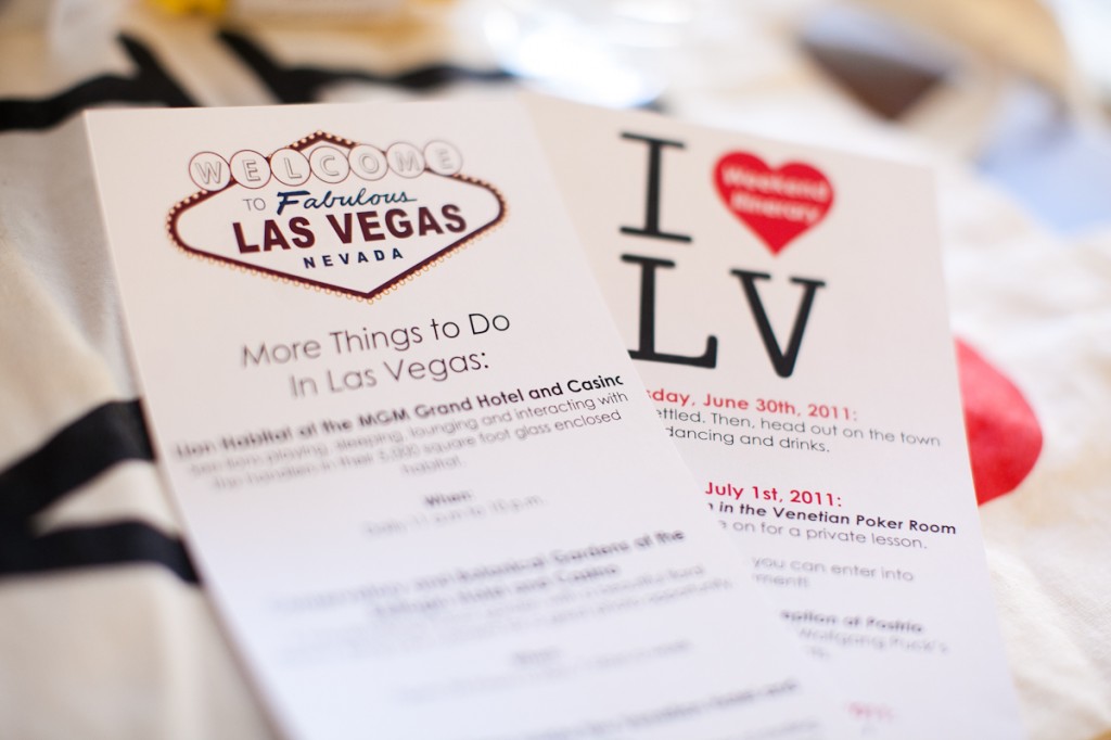 Las Vegas Themed Welcome Bags